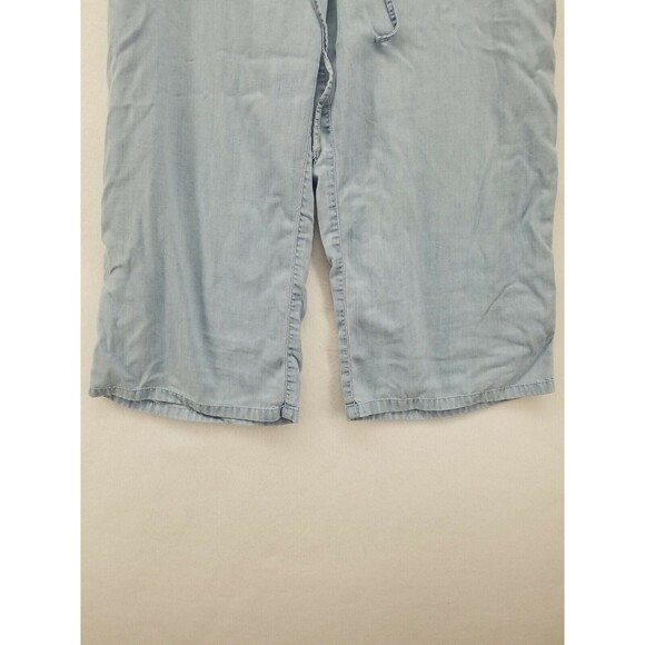 VILLAGER BY LIZ CLAIBORNE WOMENS PANTS BLUE 12 CROPPED CAPRIS CASUAL COMFORT - Picture 9 of 11